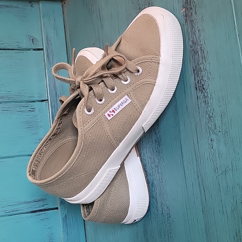 Superga 2750 Cotu Classic Grey/White Sneaker SZ 6